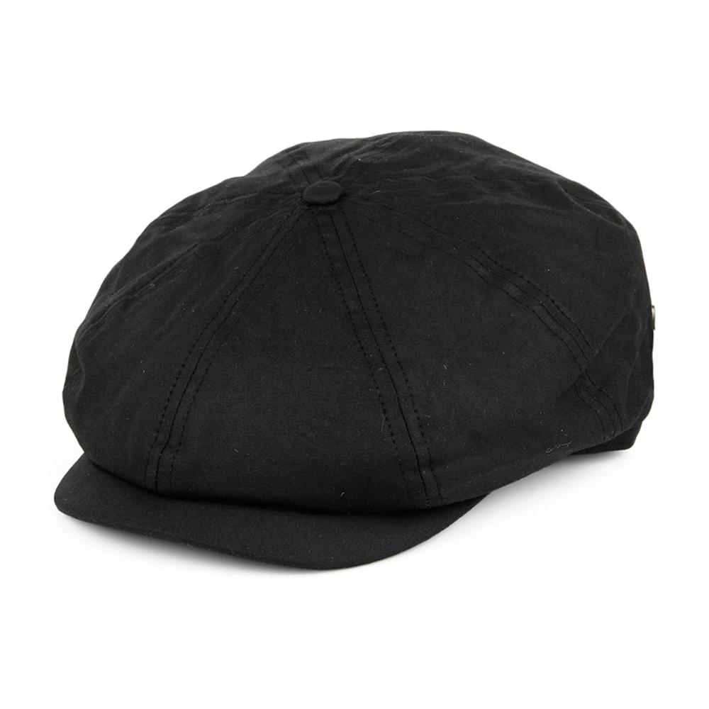 Jaxon & James - British Millerain Newsboy Cap - Sixpence/Flat Cap - Black