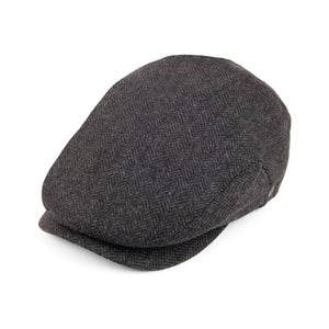 Jaxon & James - Herringbone Extended Bill - Sixpence/Flat Cap - Charcoal