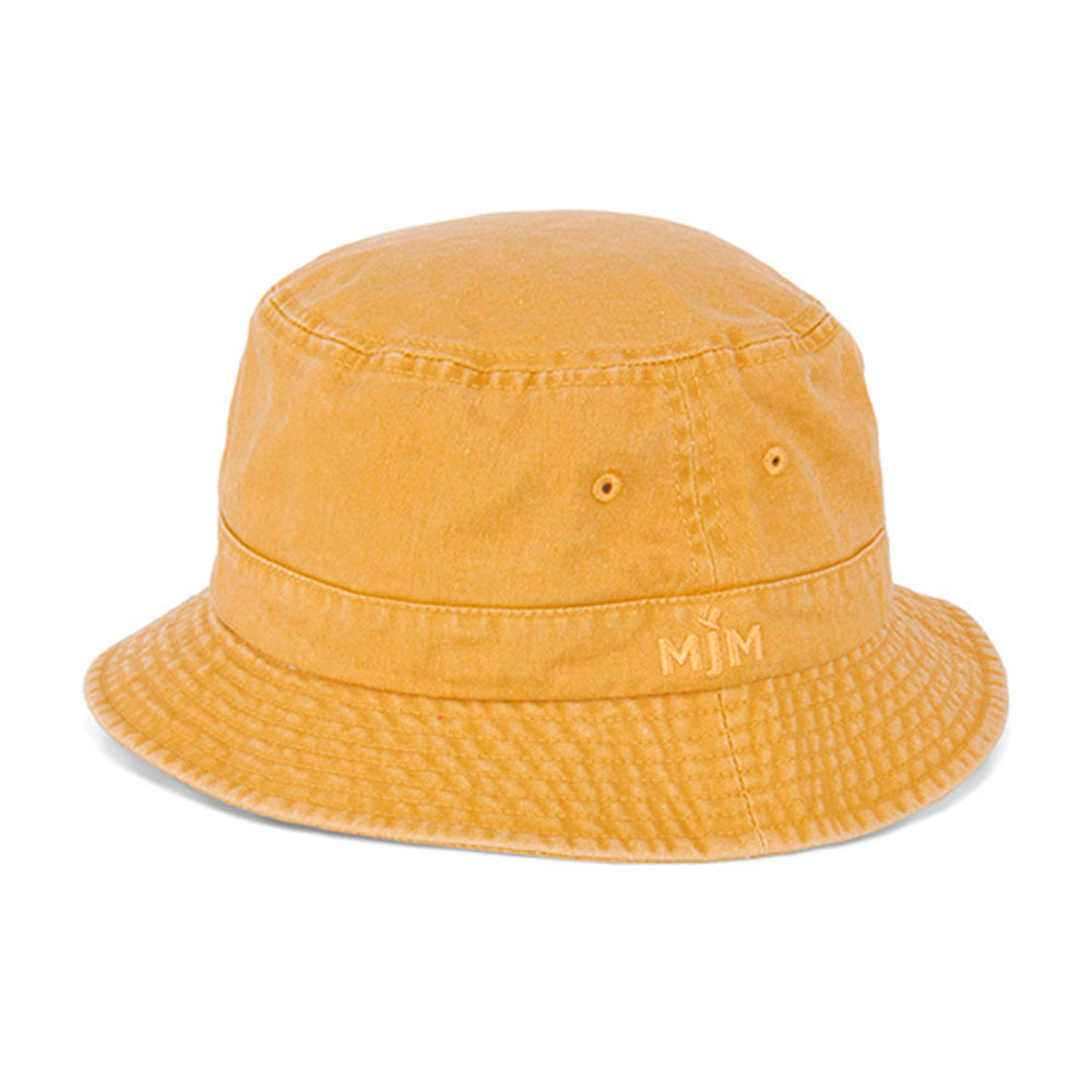 MJM Hats - Dyed Cotton Twill - Bucket Hat - Yellow