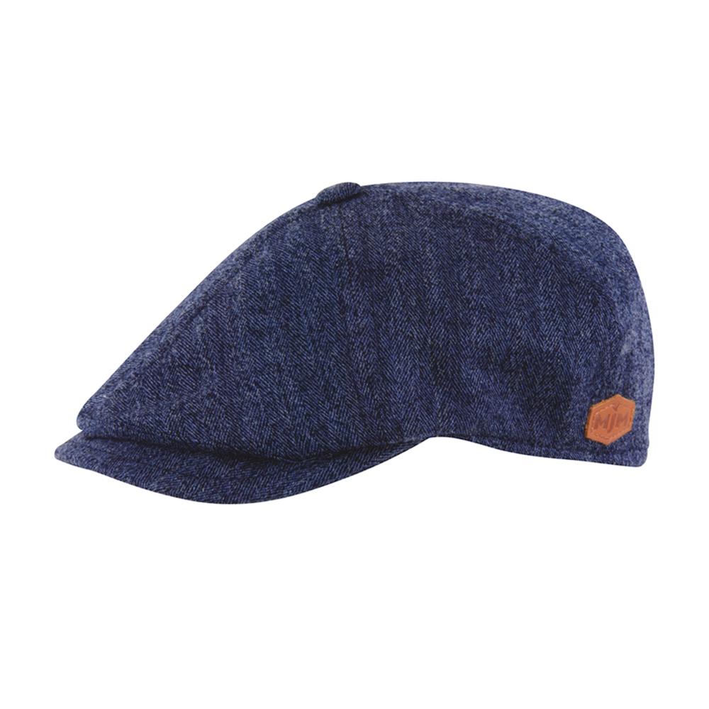 MJM Hats - Rebel - Sixpence/Flat Cap - Blue
