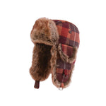 MJM Hats - Trapper Faux Fur - Beanie - Bordeaux