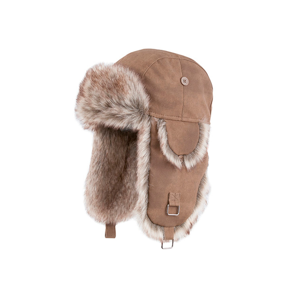 MJM Hats - Trapper Paul Faux Fur - Beanie - Camel