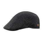 MJM Hats - Maddy EL Wool Mix - Sixpence/Flat Cap - Black