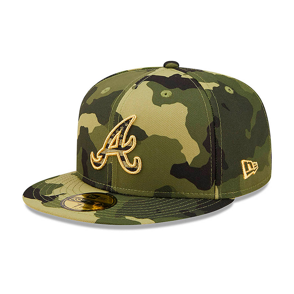 New Era - Atlanta Braves 59Fifty Armed Forces - Fitted - Camo/Gold