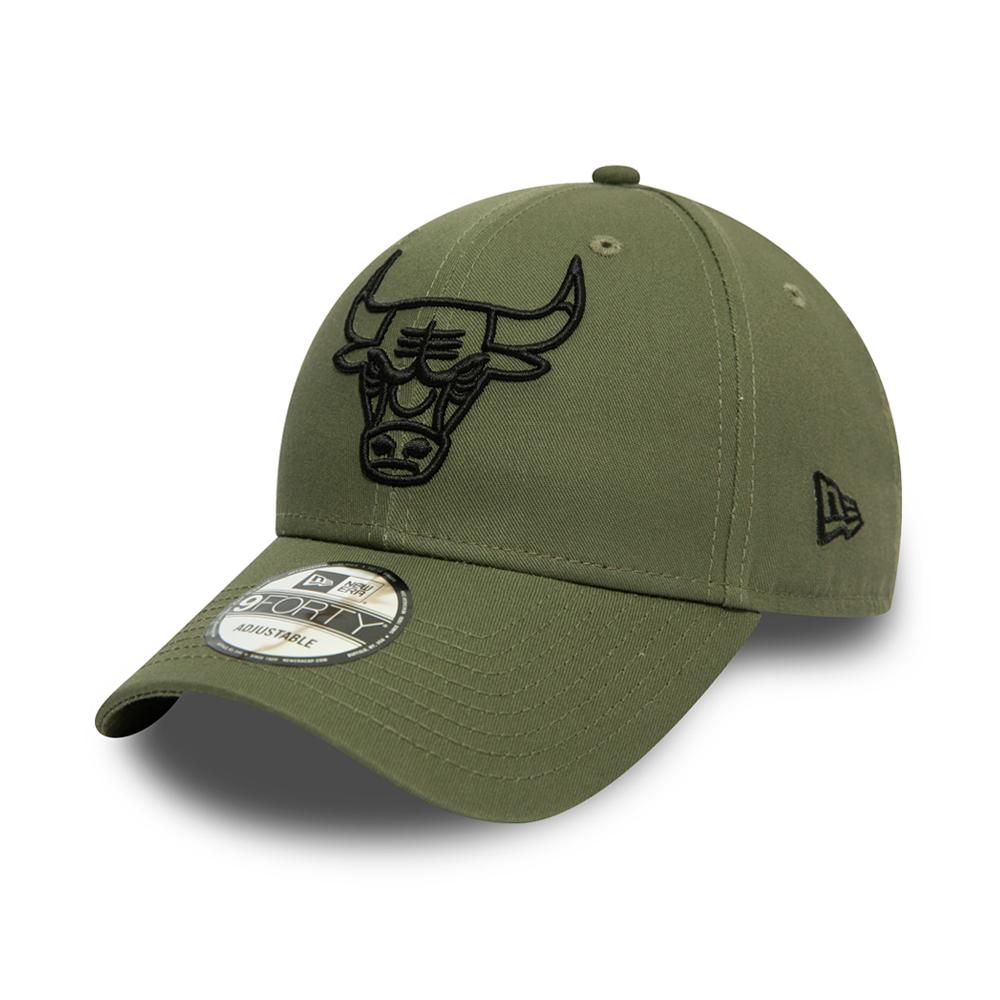 New Era - Chicago Bulls 9Forty Outline - Adjustable - Olive/Black