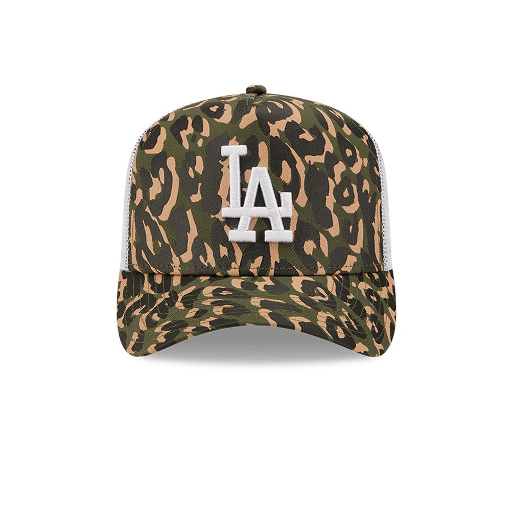 New Era - LA Dodgers A Frame - Trucker/Snapback - Leopard Print Green