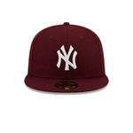 New Era - NY Yankees 59Fifty Melton - Fitted - Maroon/White