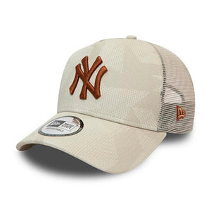 New Era - NY Yankees A Frame Print Stone - Trucker/Snapback - Cream