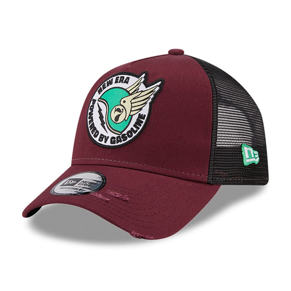 New Era - Race Patch A Frame - Trucker/Snapback - Maroon/Black