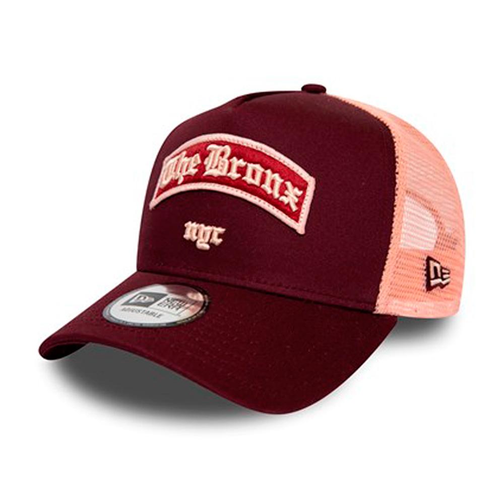 New Era - The Bronx NYC A Frame - Trucker/Snapback - Maroon/Pink