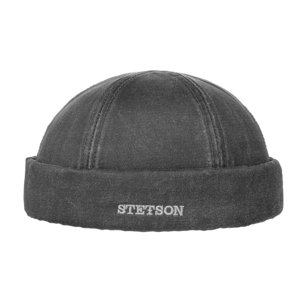 Steton - Old Cotton Docker Hat - Beanie - Black