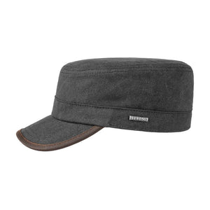 Stetson - Canvas Army Cap -  Adjustable - Black