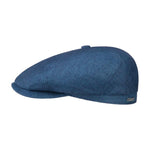 Stetson - 6 Panel Just Linen - Sixpence/Flat Cap - Navy