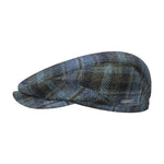 Stetson - Driftwood Wool Check - Sixpence/Flat Cap - Blue