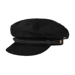 Stetson - Linen Fisherman´s Riders Cap - Sixpence/Flat Cap - Black