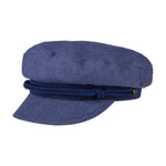 Stetson - Linen Fisherman´s Riders Cap - Sixpence/Flat Cap - Blue