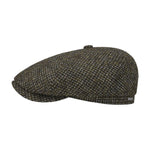 Stetson - Maguire Harris Tweed - Sixpence/Flat Cap - Olive