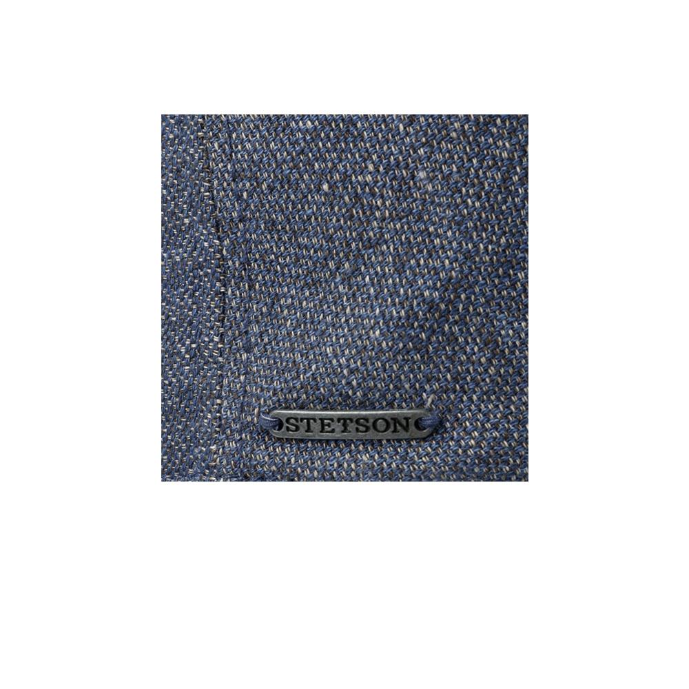 Stetson - Oakhurst Linen - Sixpence/Flat Cap - Blue/Mottled