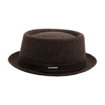 Stetson - Pork Pie Wool - Fedora Hat - Brown