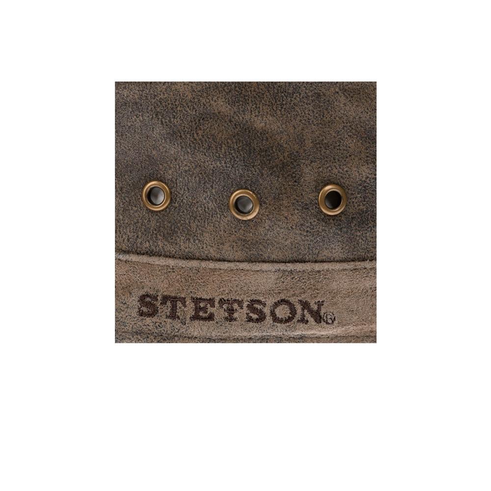 Stetson - Raymore Pigskin Army Cap - Adjustable - Dark Brown