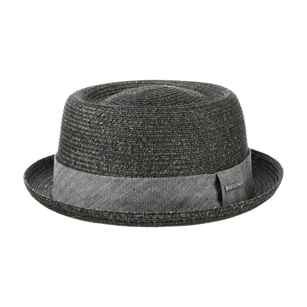 Stetson - Robstown Toyo Pork Pie - Straw Hat - Black