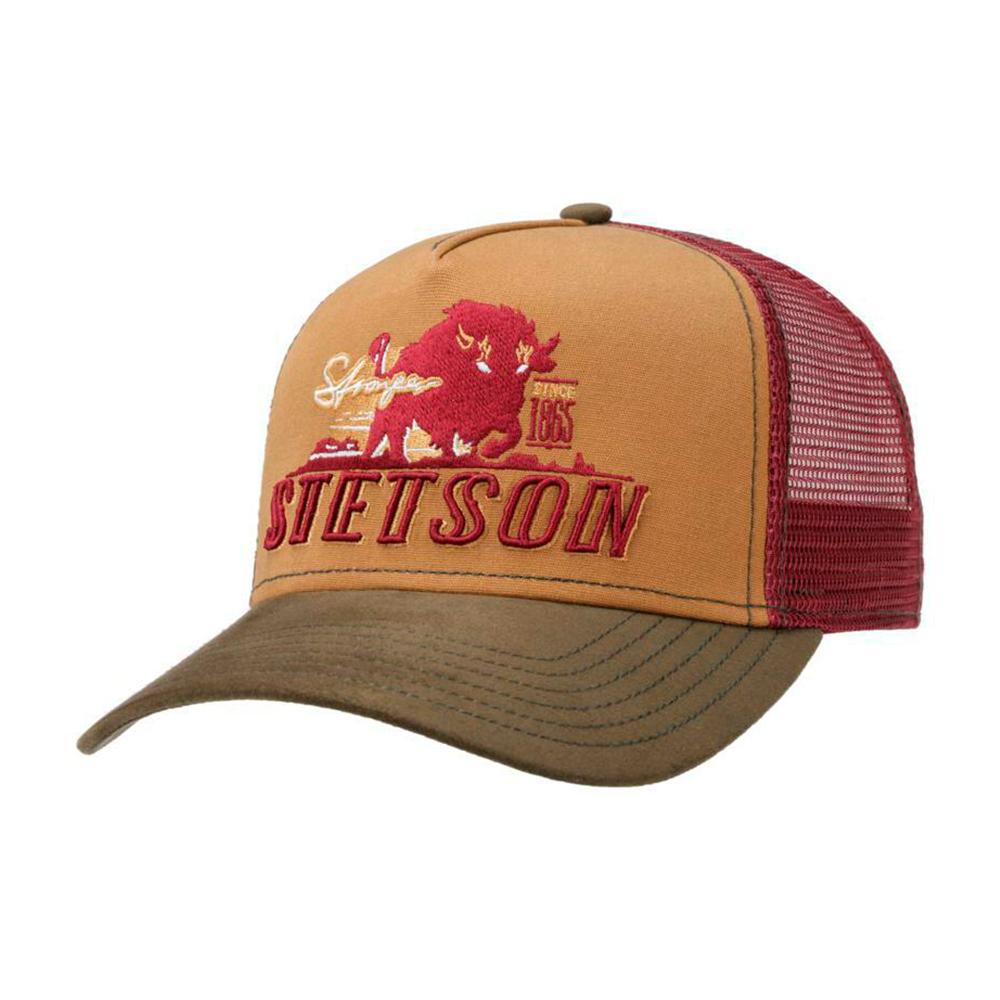 Stetson - Stronger Bison - Trucker/Snapback - Beige/Bordeaux/Olive