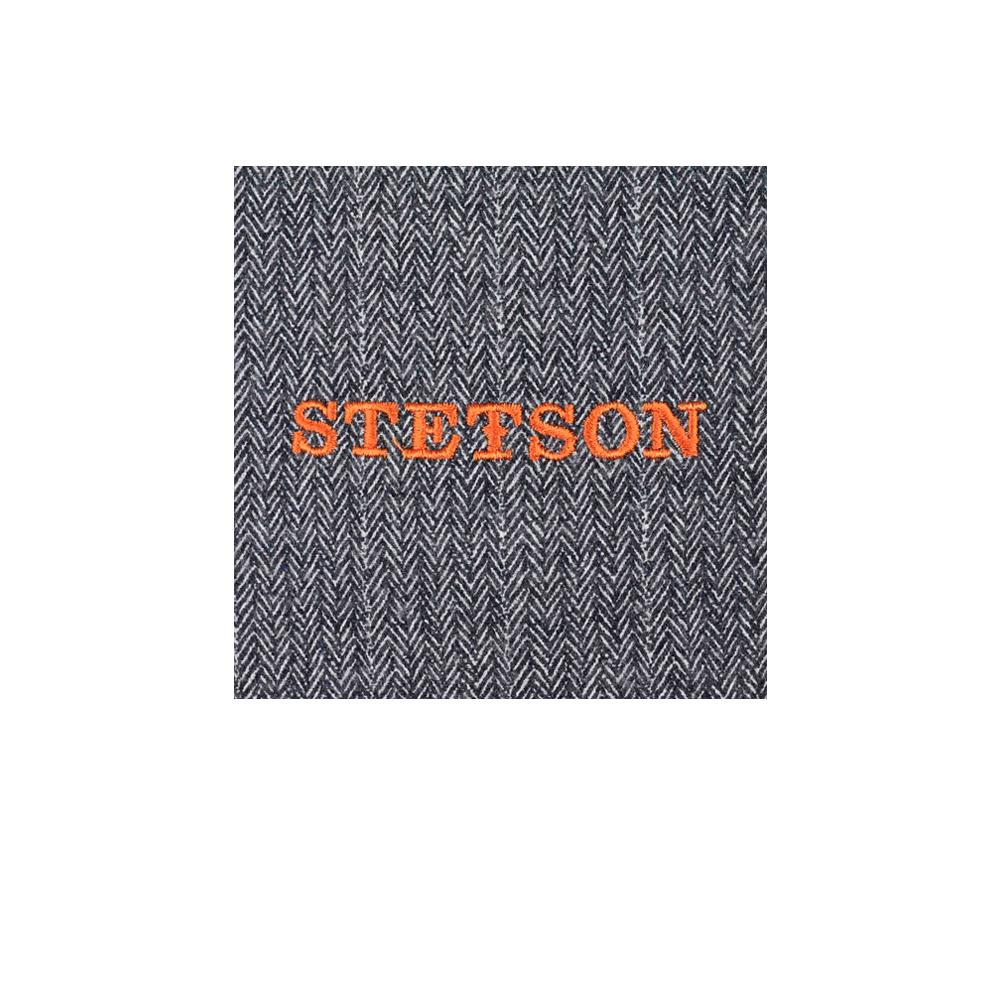 Stetson - Texas Wool Herringbone - Sixpence/Flat Cap - Grey