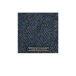 Stetson - Texas Wool Herringbone - Sixpence/Flat Cap - Navy