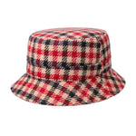 Stetson - Vichy Check Clouth Hat - Bucket Hat - Red