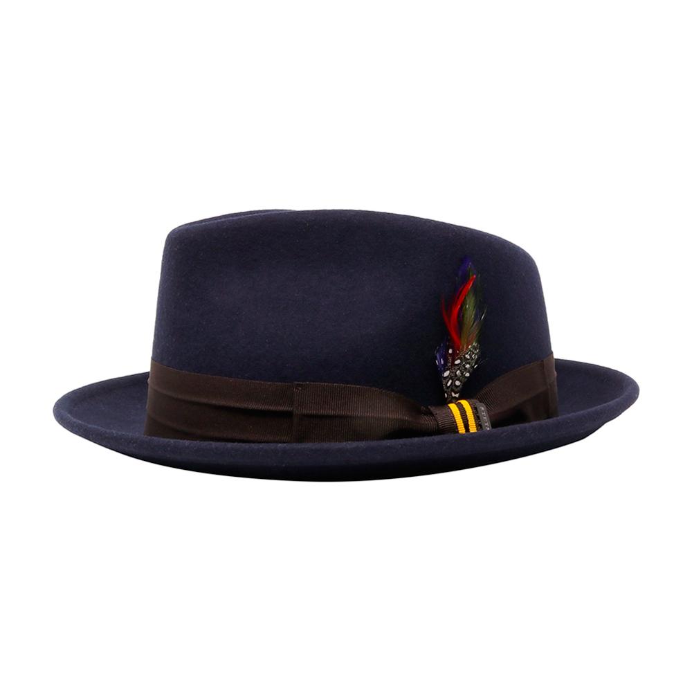 Stetson - Wool Felt Hat - Fedora - Navy