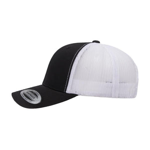 Yupoong - Trucker 6 Panel - Snapback - Black/White